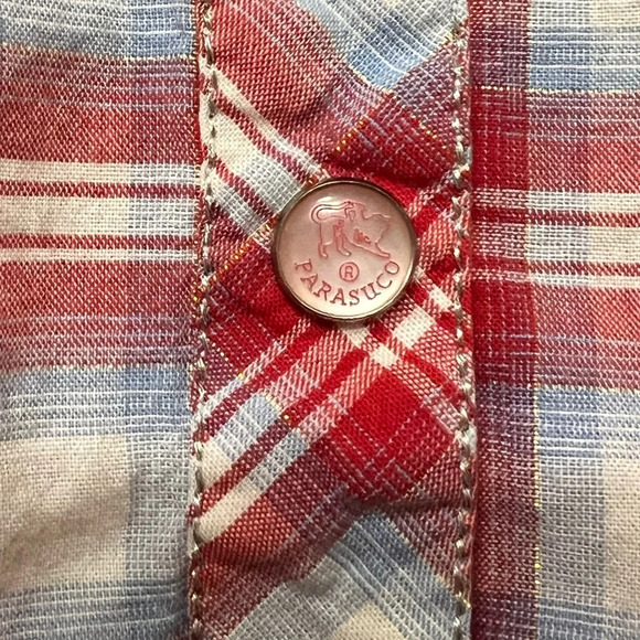 Parasuco snap up western style long sleeve top. - Picture 6 of 9